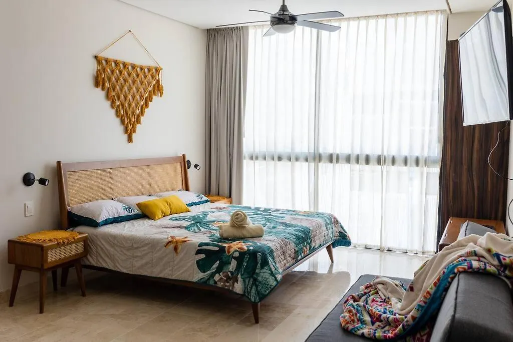 Cozy Studio In Aldea Zama 10 Min From The Beach تولوم